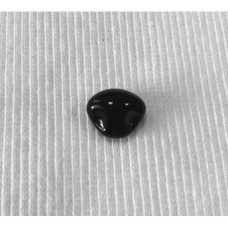 Нос стеклянный глянцевый черный на петле (арт 1071) Германия 14-18 мм 