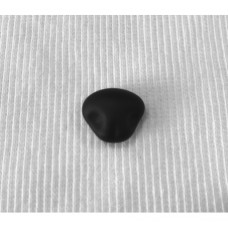 Нос стеклянный матовый черный на петле (арт. 1070) Германия 12-18 мм 